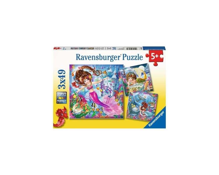 Ravensburger - Charming Mermaids 3x49p - 08063