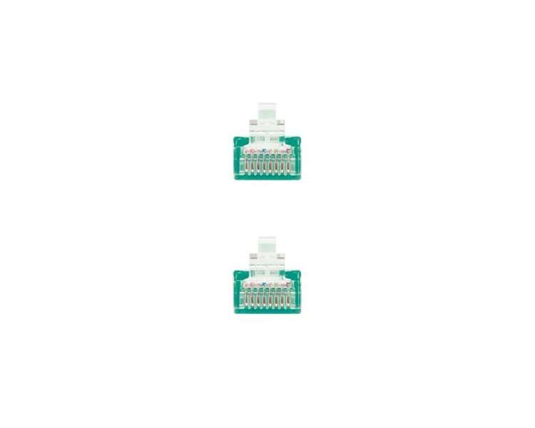 CABLE RED LATIGUILLO RJ45 CAT.6 UTP AWG24,1M VERDE NANOCABLE