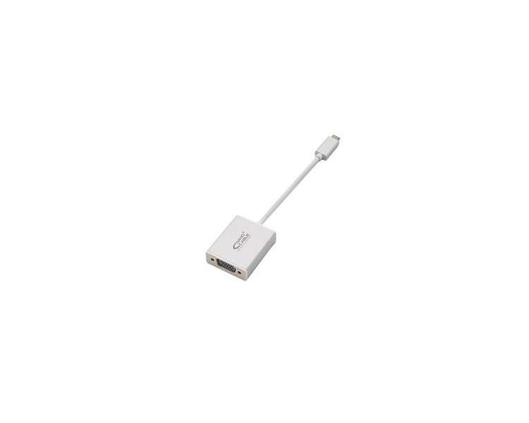 CONVERSOR USB-C A VGA, USB-C/M-VGA/H, ALUMINIO 0.1M NANOCABLE