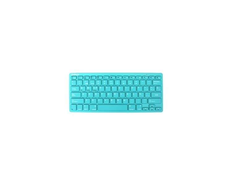 Teclado inalambrico silver ht colors turquesa