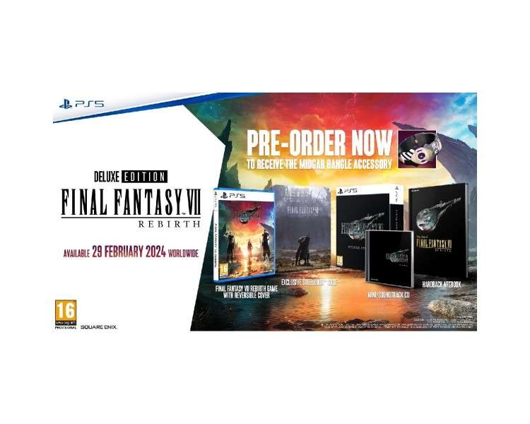 Unleash the epic revival of Final Fantasy VII Rebirth on PlayStation 5 - Deluxe  Edition!