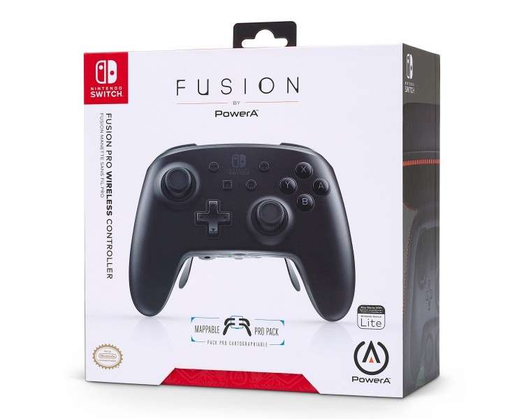 PowerA Fusion Pro Inalambrico Controller Controlador Mando (Nintendo Switch) - Blanco/Negro