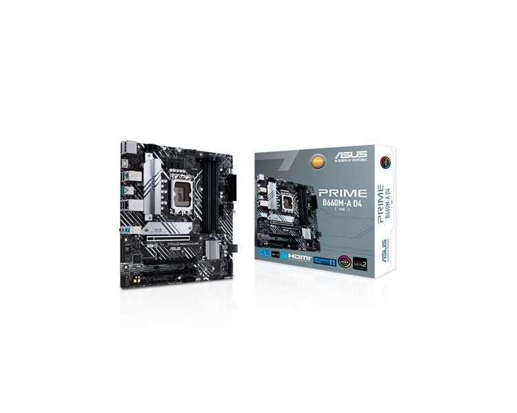 PLACA BASE ASUS PRIME B660M-A D4-CSM MICRO ATX