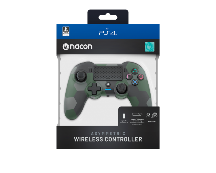 Nacon Inalambrico Dualshock 4 V2 Controller Controlador Mando Asymmetric Camo Verde (PS4)