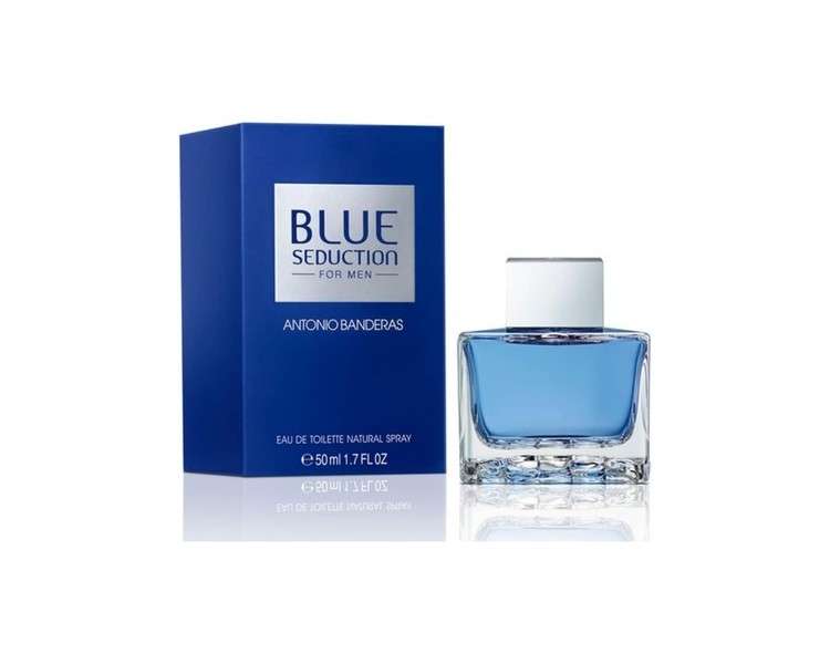 Antonio Banderas Blue Seduction Eau de Toilette Spray for Men 50ml Citrus