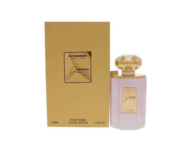 Al Haramain Junoon Rose Eau De Parfum Spray 75ml Gold