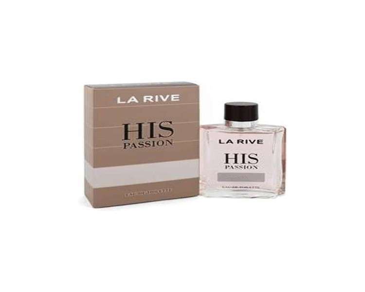 LA RIVE His Passion Eau De Toilette Spray 3.3oz 100ml for Men