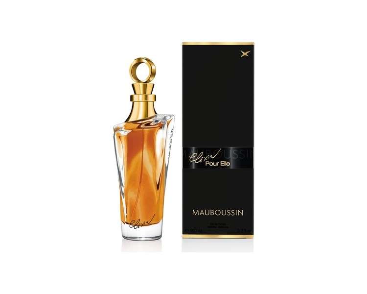 Mauboussin Elixir Pour Elle Eau de Parfum for Women Oriental & Gourmet Fragrance 3.3Fl Oz 100ml