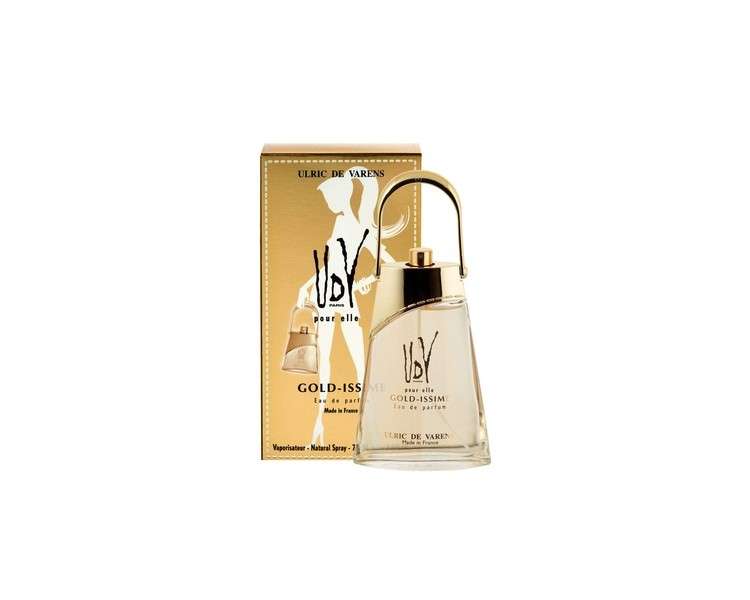 Udv Gold Issime by Ulric de Varens for Women Eau de Parfum Spray 2.5 oz