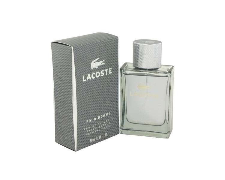 Lacoste pour homme gris best sale