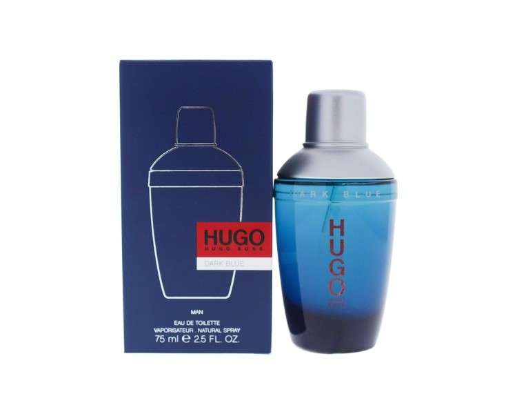 Hugo Boss Dark Blue Eau De Toilette Spray for Men 75ml