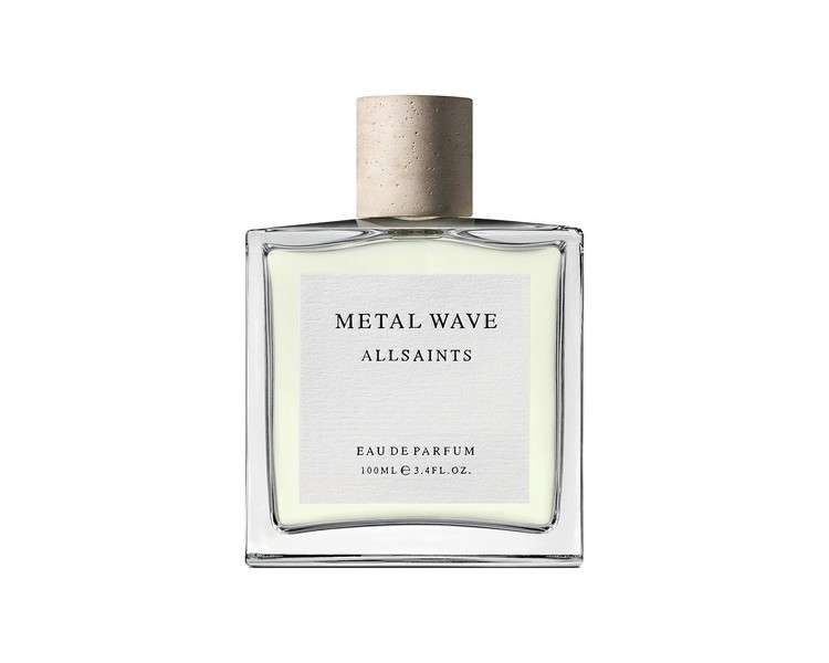 AllSaints Metal Wave Eau de Parfum 100ml Musky Oriental Fresh Scent Luxury Fragrance Unisex