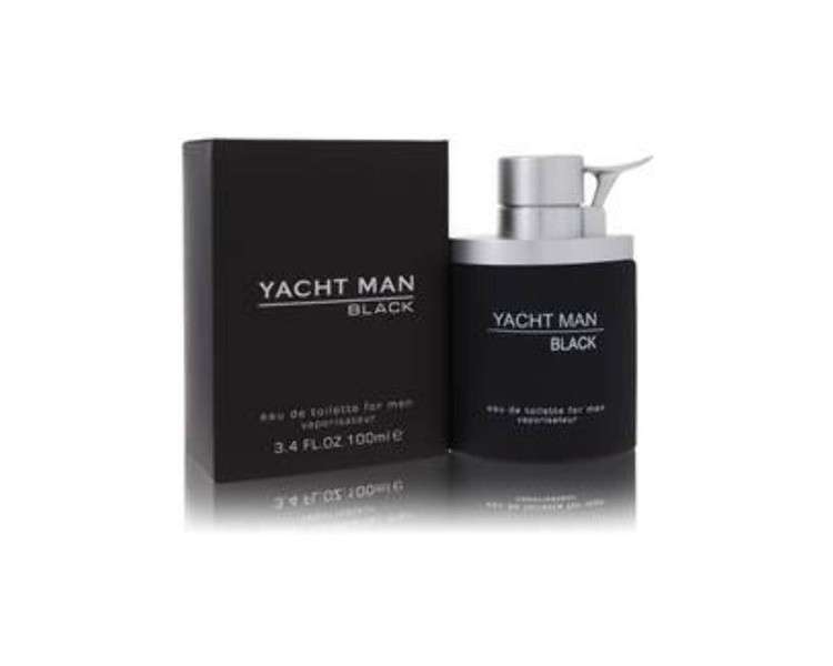 Myrurgia Yacht Man Black Eau De Toilette Spray 3.4 oz 100 ml - Men