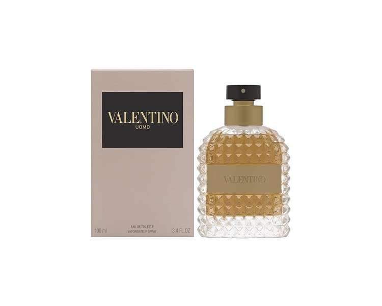 Valentino Uomo by Valentino for Men 3.4oz Eau de Toilette Spray Light Brown