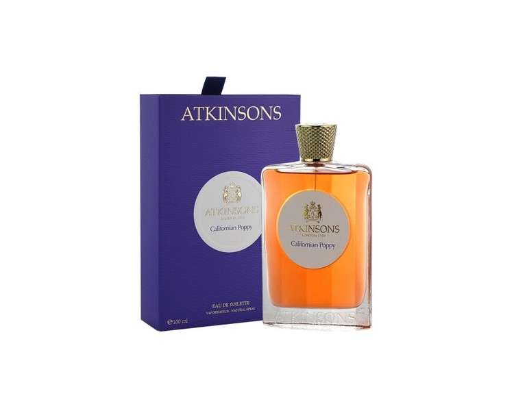 Atkinsons Californian Poppy 100ml Eau de Toilette - New & Sealed