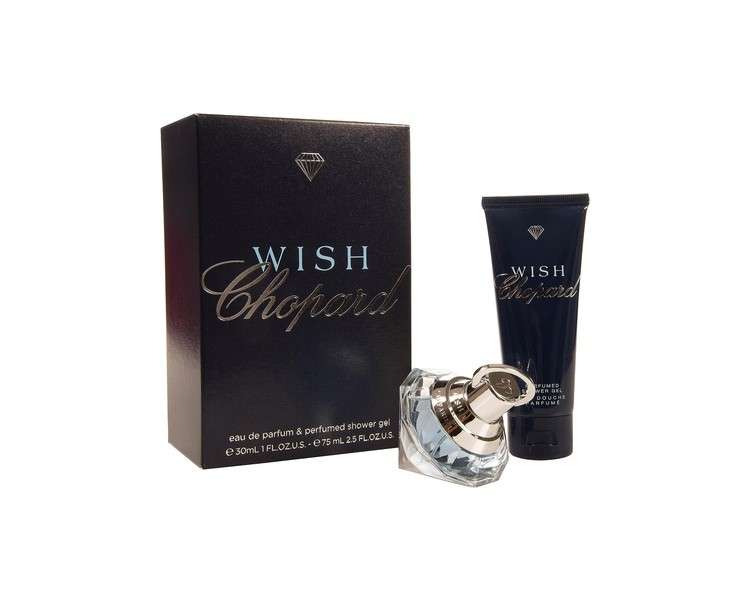 Chopard Wish Eau de Perfume and Women's Shower Gel Gift Box Set 2 Count