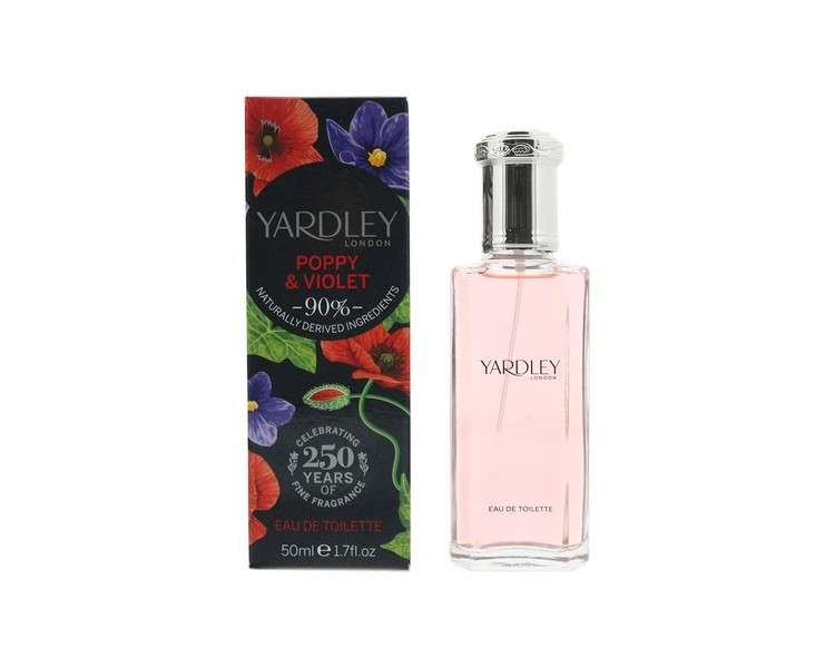 Yardley London Poppy and Violet Eau de Toilette 50ml