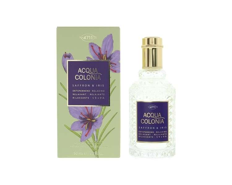 4711 Acqua Colonia Saffron & Iris Eau De Cologne 50ml