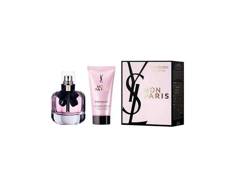 Yves Saint Laurent Mon Paris Femme Eau De Parfume 50ml + Body Lotion 50ml Gift Set