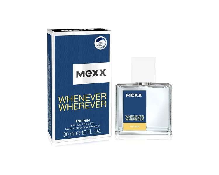 Mexx Wherever Eau de Toilette Spray for Men 30ml