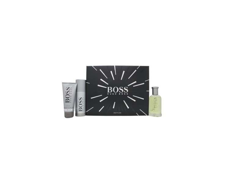 Hugo Boss Gift Set 100ml Eau Du Toilette Spray + 100ml Shower Gel + 150ml Deodorant Spray