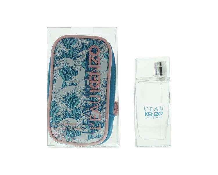 Kenzo L'Eau Eau de Toilette for Women 50ml + pouch