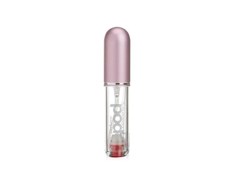 Perfume Pod Clear Refillable Perfume Atomizer with Spray and Genie-S Refill Pink