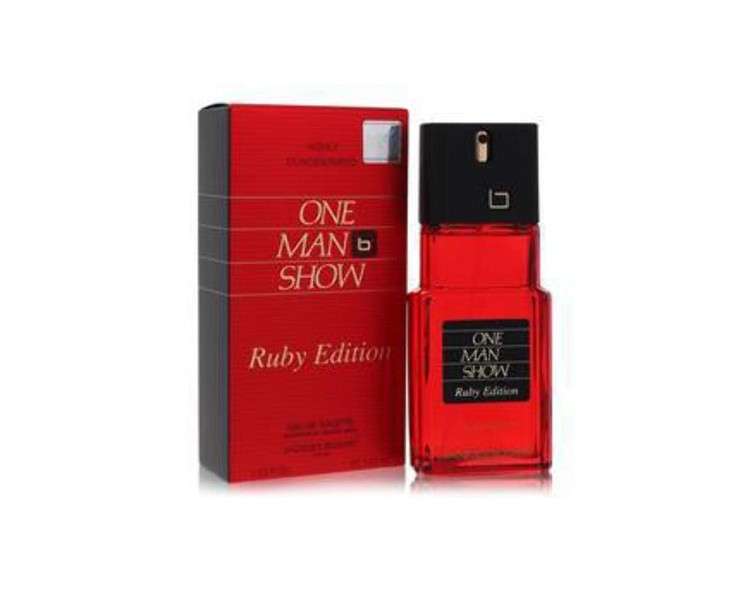 Jacques Bogart One Man Show for Men 3.33oz EDT Spray Ruby Edition