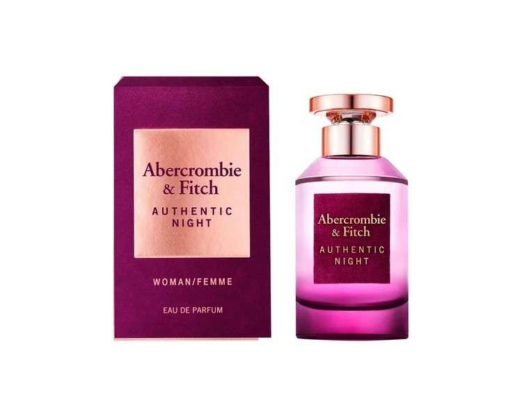 Authentic Night Abercrombie and Fitch For Women 1.7oz EDP Spray