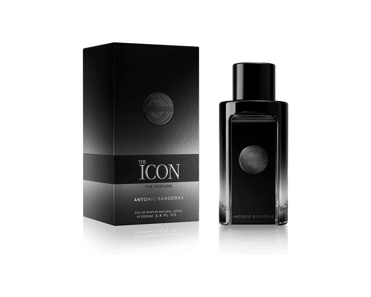 The Icon by Antonio Banderas Eau de Perfume for Men 100ml - Wood, Amber, and Sandalwood Notes