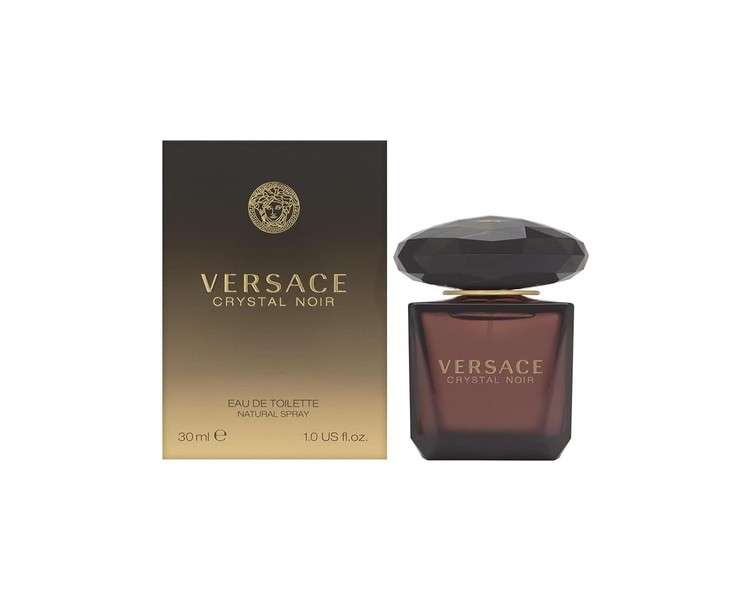 Versace Crystal Noir Eau De Toilette Spray 1 oz 30 ml - Women