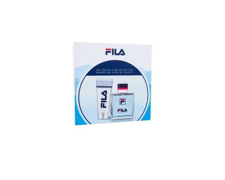 FILA Men's Eau De Toilette Spray 100ml and Shower Gel 200ml Men's Fragrance