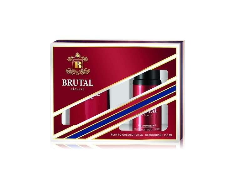 LA RIVE Brutal Classic Homme Gift Set - 100ml Aftershave and 150ml Deodorant Spray