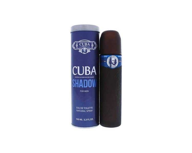 Cuba Edt Spray for Men Shadow Woody Men's Fragrance 3.3 Fl Oz