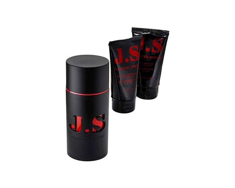 Jeanne Arthes Magnetic Power EDT Shower Gel After Shave Set 100ml 75ml 75ml