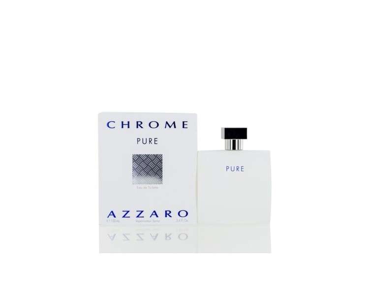 Azzaro Chrome Pure EDT Spray 3.4oz for Men - New in Box