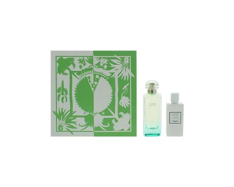 Hermès Un Jardin Sur Le Nil 2 Piece Gift Set: Eau De Toilette 100ml - Body Lotion 80ml