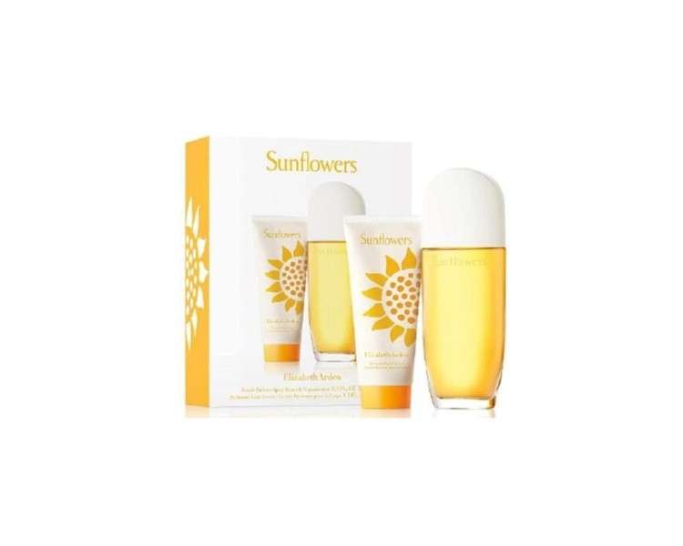 Elizabeth Arden Sunflower Set 100ml with 100ml Body Lotion