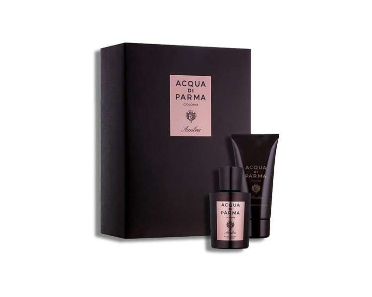 Acqua di Parma Colonia Ambra Gift Set 100ml Eau De Colonge  + 75ml Shower Gel