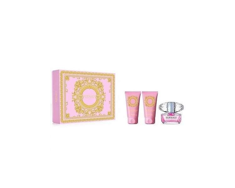 Versace Hellkristall 50ml EDT Spray 50ml S.Gel 50ml B.Lotion Gift Set 2023