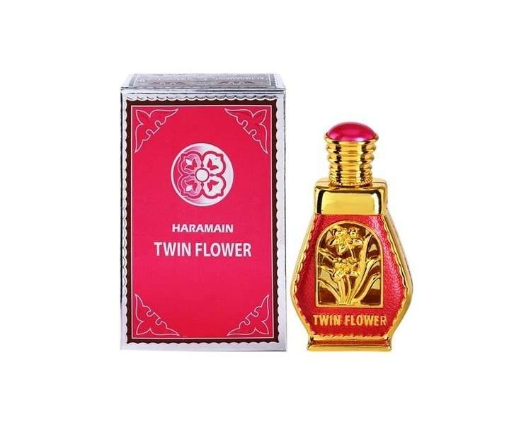 Twin Flower Alcohol Free Arabic Perfume Oil Fragrance for Men and Women by Al Haramain
