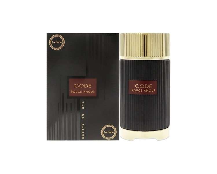 Khadlaj Code Rouge Amour Unisex 3.4 oz EDP Spray