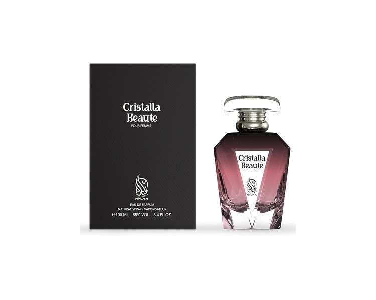 Cristalla Beaute 100ml EDP Women Perfume Spray La Vie Belle Notes of Jasmine and Bergamot Amber Vanilla