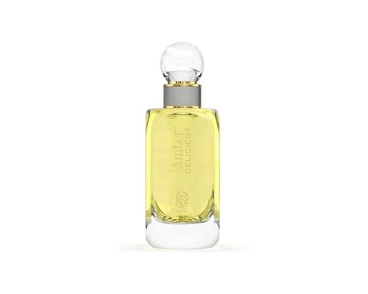 Amber Deliceux 100ml Men's Perfume EDP Spray Citrus Fresh Notes with Warm Amber and Spicy Accords