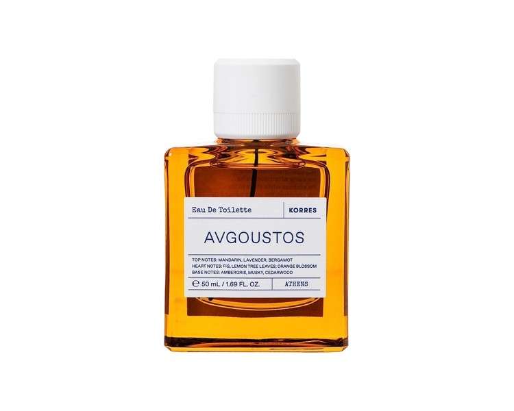 Korres Avgoustos Eau De Toilette for Men 50ml - Vegan