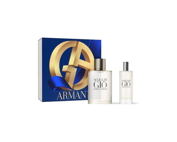 Giorgio Armani Acqua di Gio Eau de Toilette Gift Set 2023 50ml EDT and 15ml Travel Spray