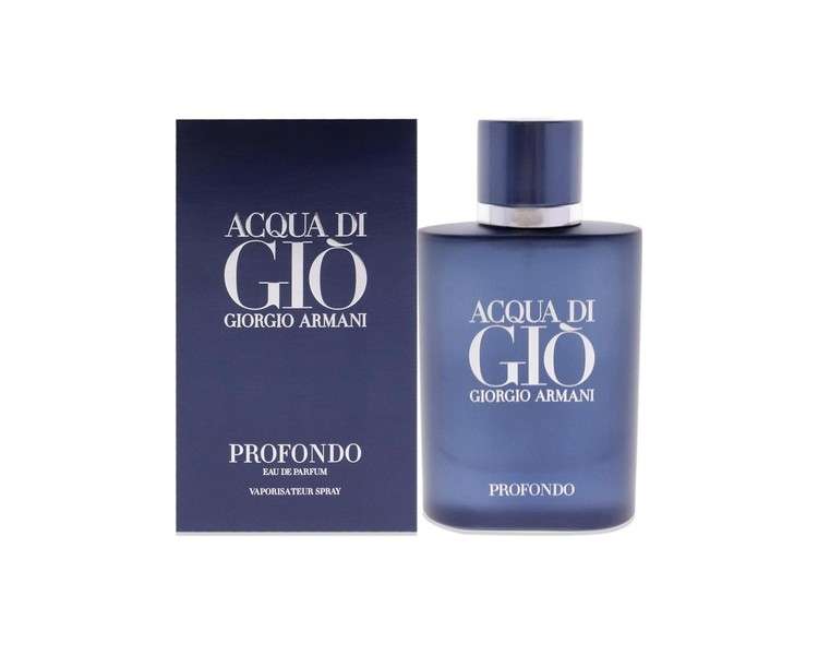 Giorgio Armani Acqua di Gio Profondo Unisex Eau de Parfum 75ml Spray Black