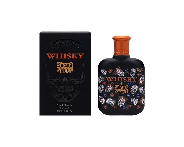 EVAFLORPARIS Whisky Sugar Skull Eau De Toilette 100ml Perfume Spray for Men