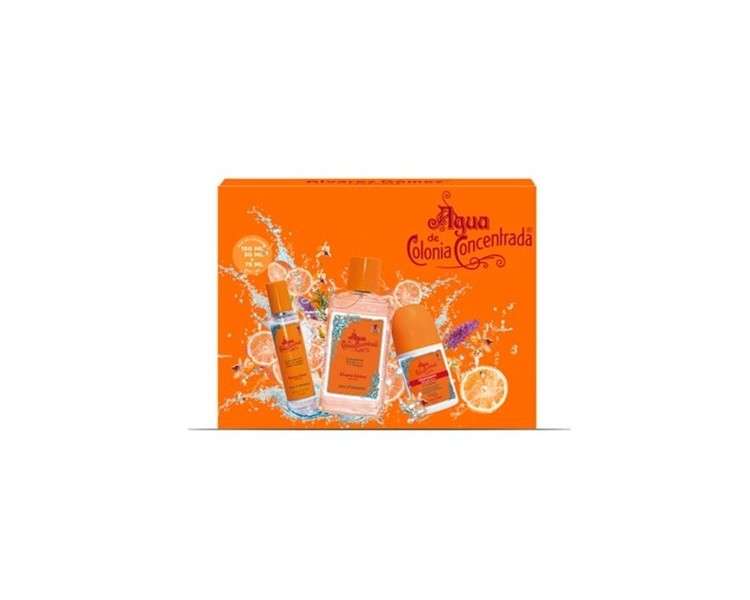 Unisex Alvarez Gomez Orange Cologne Water Concentrated Perfume Set 3 Piece