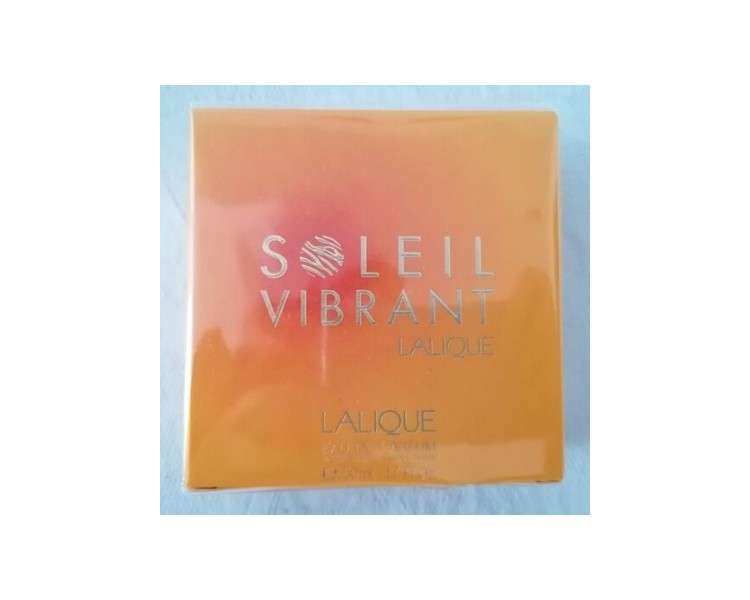 Lalique Soleil Vibrant EDP 1.7 fl.oz. 50ml Sealed Rare